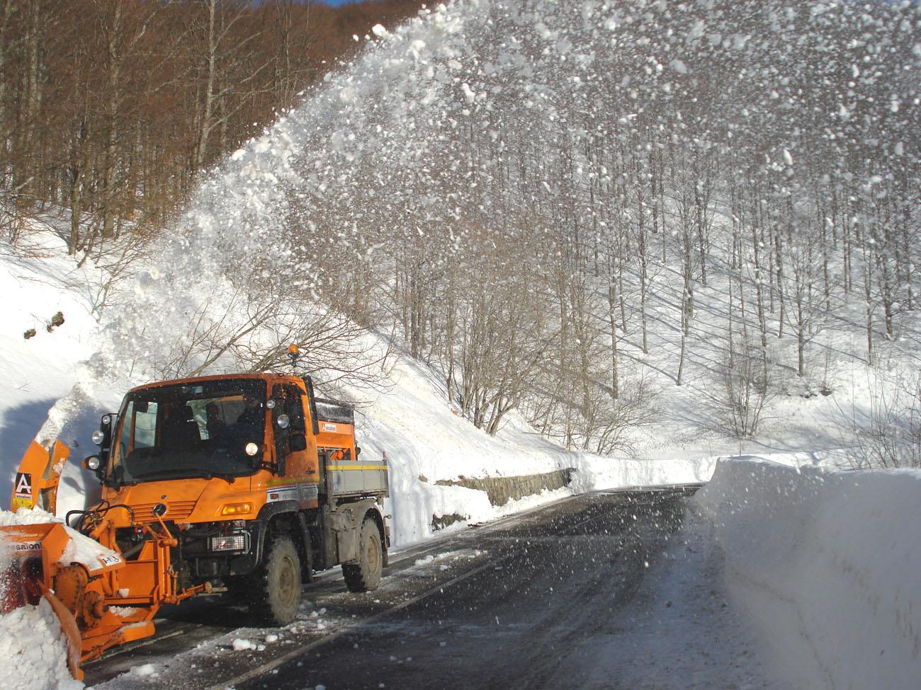 In alta Garfagnana la prima neve della stagione