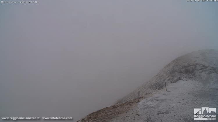 Immagini dalla web cam sul Cusna (da Reggio Emilia Meteo)