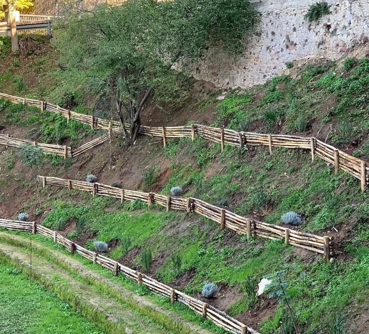 Al posto dei rifiuti spunta un giardino È sotto al belvedere
