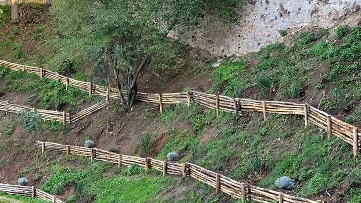 Al posto dei rifiuti spunta un giardino È sotto al belvedere