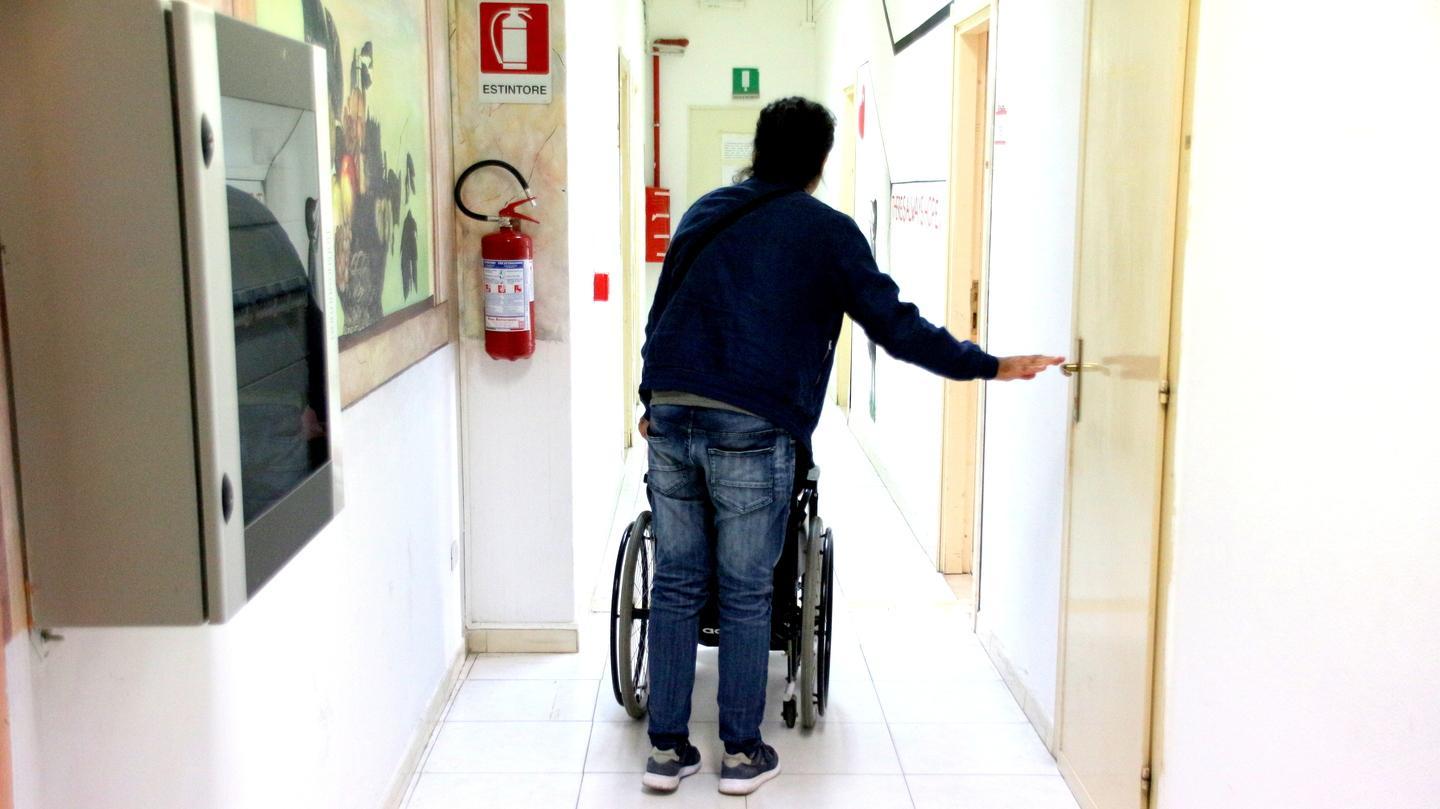 Protesta dei disabili per l’assistenza 