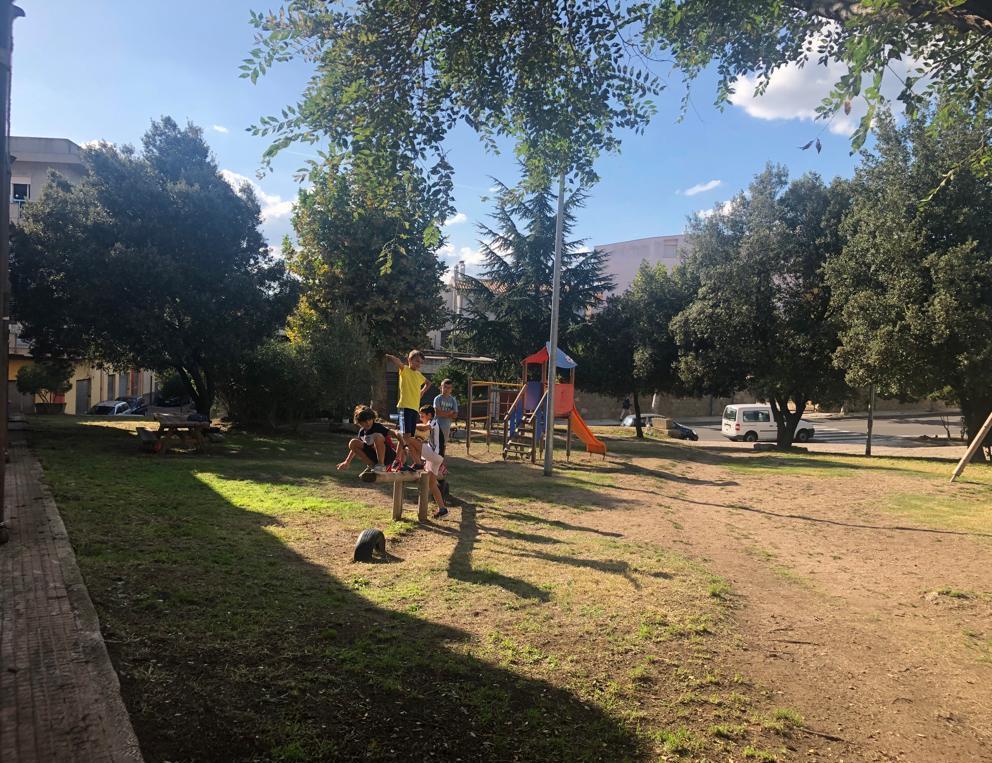 Rinasce il parchetto di via Ballero 