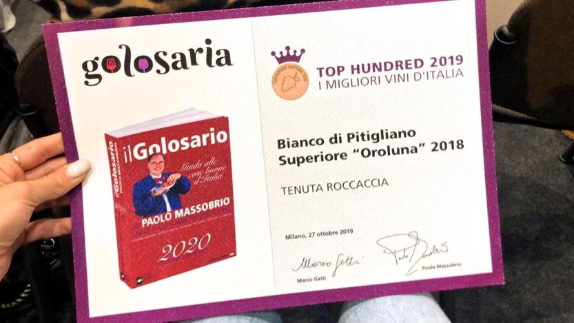 Bianco di Pitigliano entra tra i cento vini scelti da Golosaria