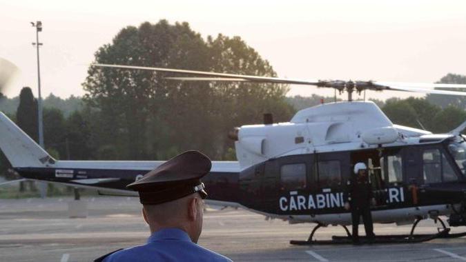 “Fiamma” in volo sulla città di mattina