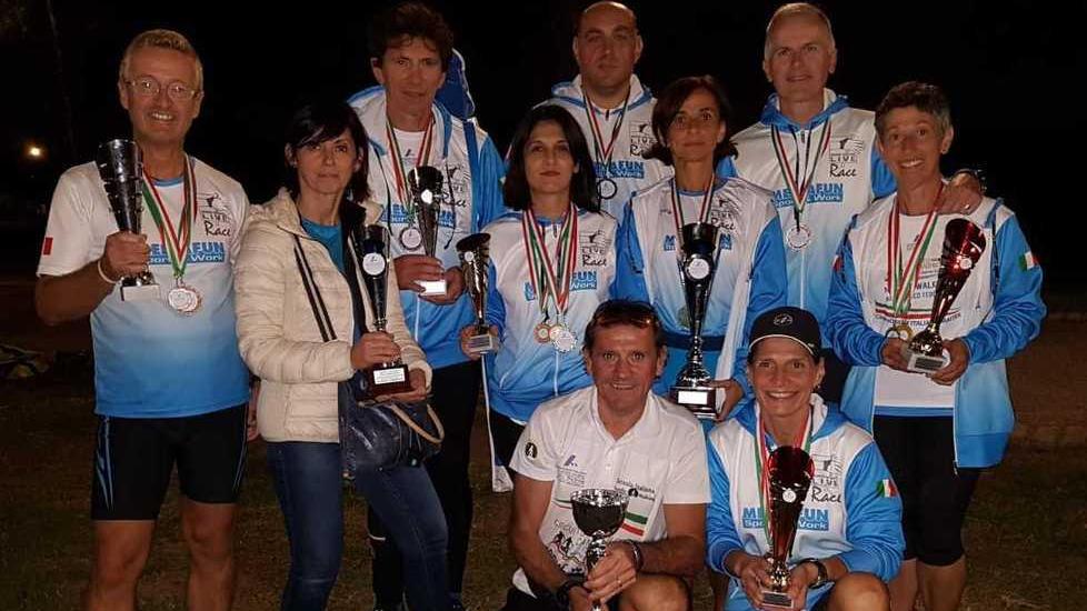 Nordic Walking Live Mirandola, il team donne e Barbieri campioni