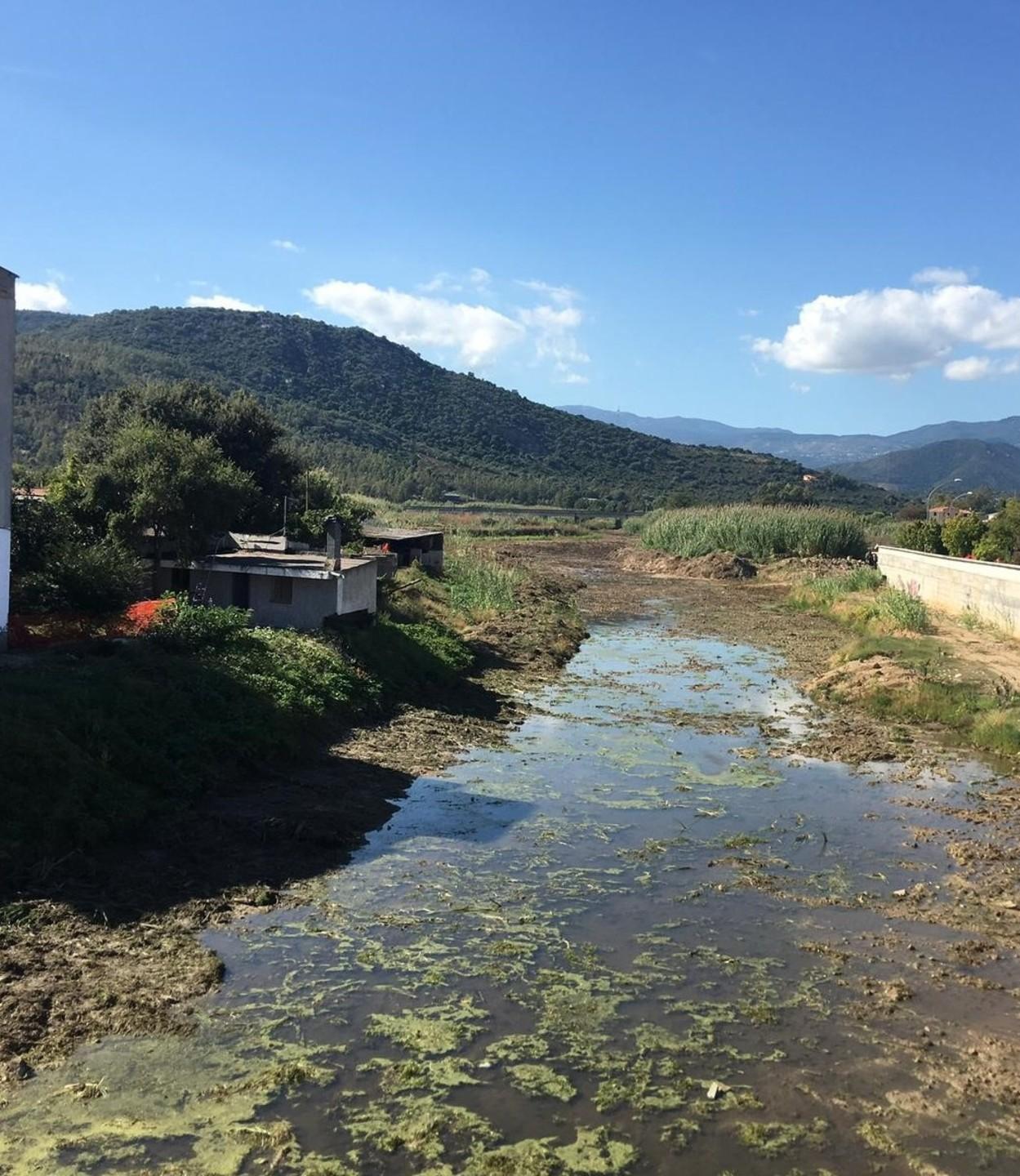 Lavori in corso per la messa in sicurezza del rio Foddeddu
