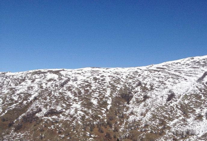 Prima neve sul Gennargentu