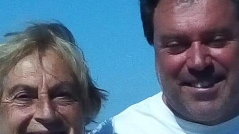 Aldo Picchi insieme alla madre Alda