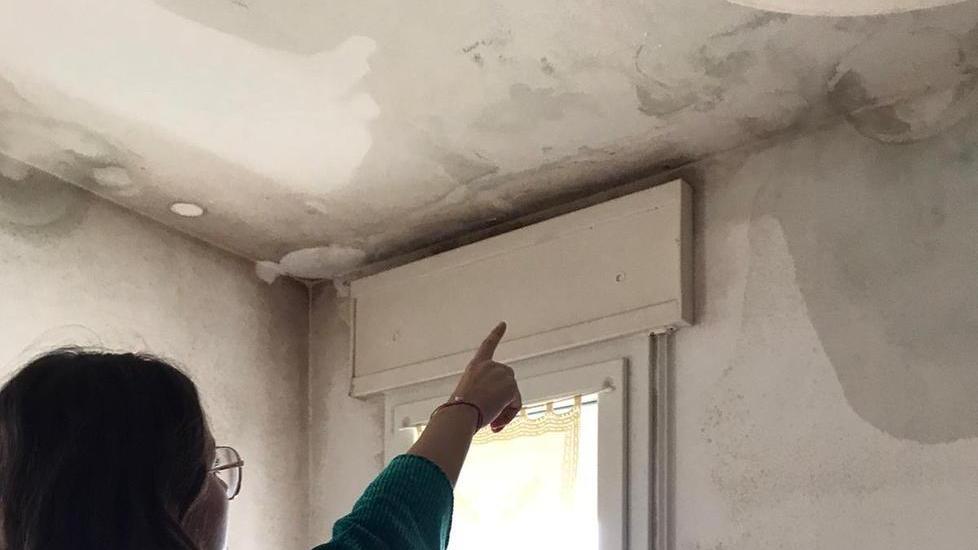 Case popolari, infiltrazioni dal tetto: «Abbiamo paura che ci crolli addosso»