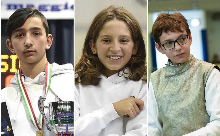 Interregionale Gpg di fioretto Lorenzo Calabrò argento Bonadio e Conticini bronzo
