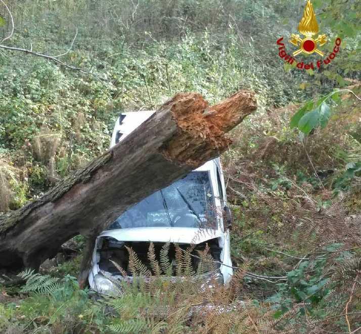 Vola nella scarpata con l’auto e precipita per oltre 15 metri 