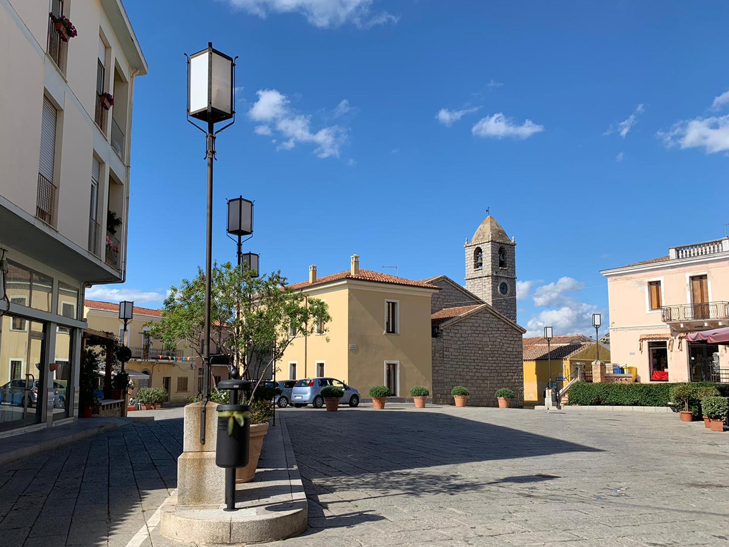 Uno scorcio del centro storico di Arzachena