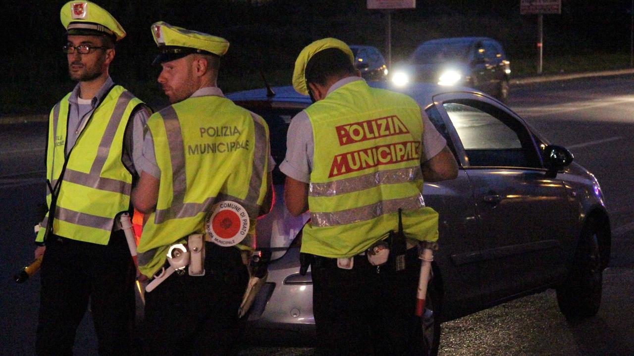 Controlli della polizia municipale (archivio)