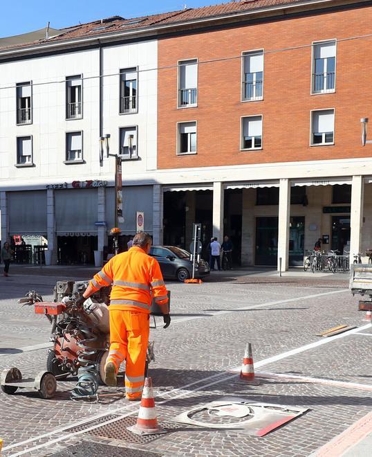 Ancora lavori in piazza Limitazioni al traffico 
