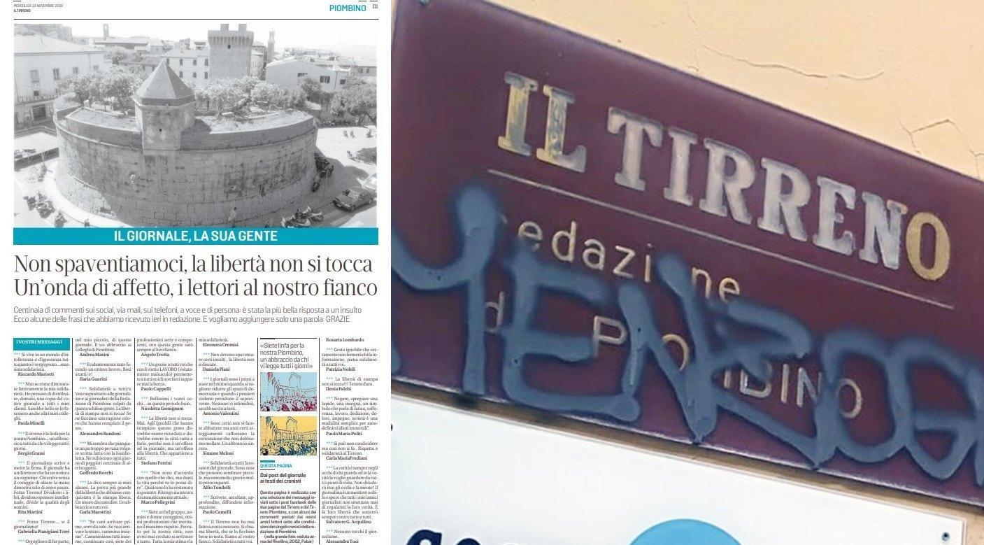 Non spaventiamoci, la libertà non si tocca. Un’onda di affetto, i lettori al nostro fianco 