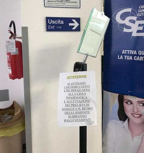 Centro prelievi lunghe code per le linee in tilt