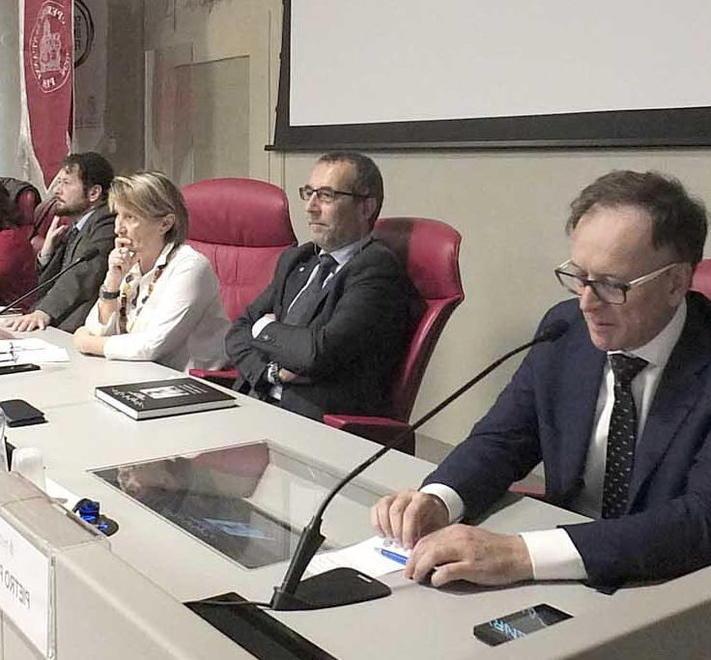 Da sinistra: Piazza (Normale), Nuti (Sant’Anna), Mancarella (Università) e Pietrini (Imt) (Foto di Muzzi)