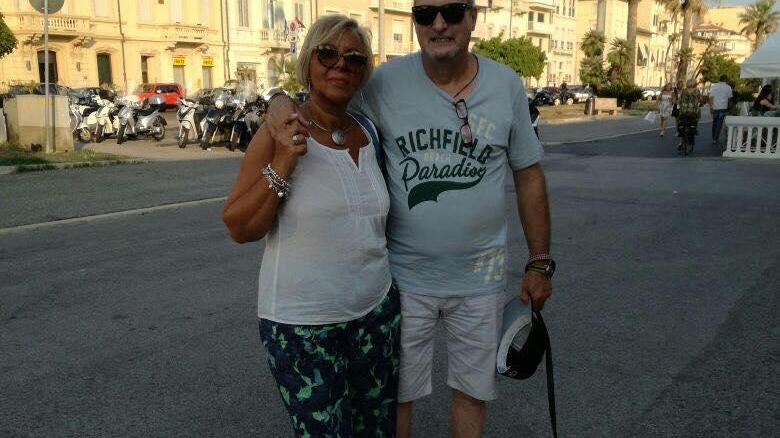 Andrea Prestanti insieme alla moglie Angela