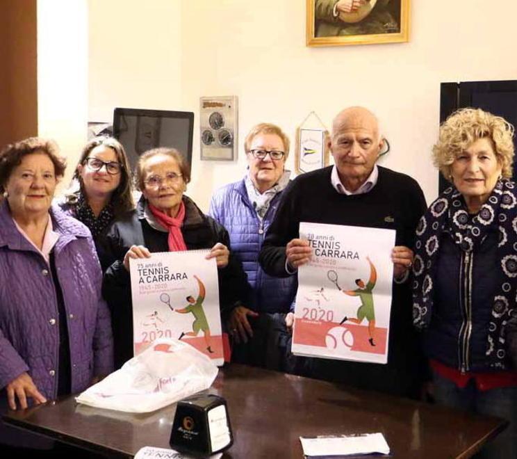 Carrara, l’epopea del tennis in un calendario speciale 