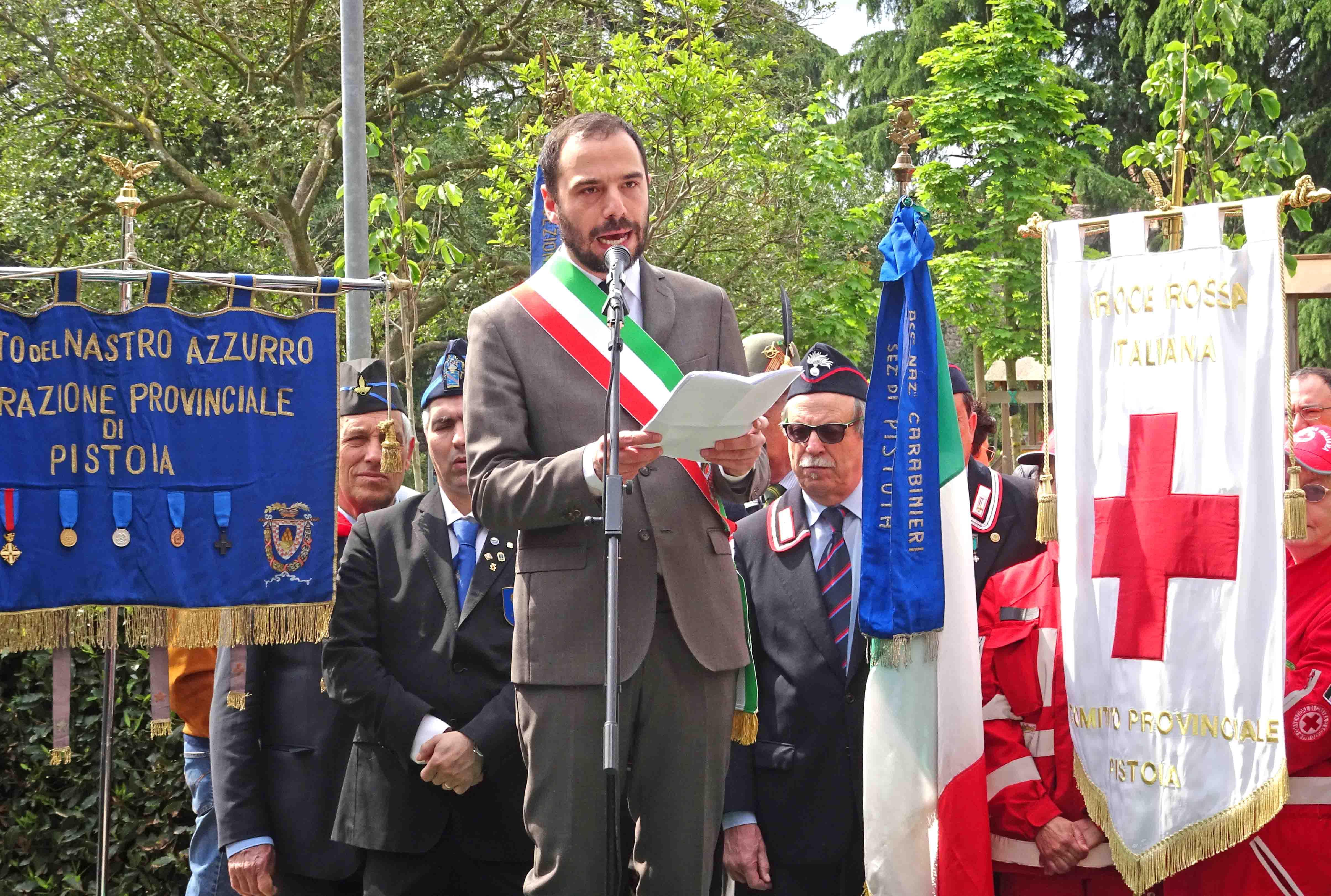 Un intervento di Samuele Bertinelli alle celebrazioni per la liberazione della città