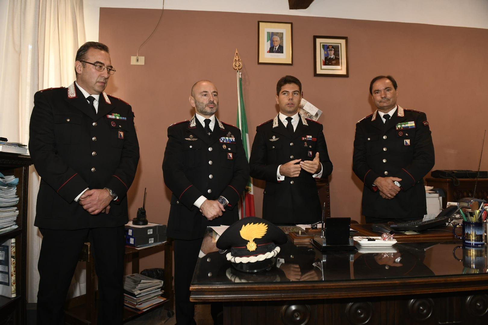 La conferenza stampa dei carabinieri (foto Fiorenzo Sernacchioli)