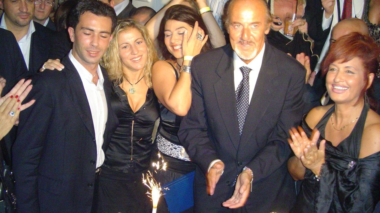Enio Drovandi durante una festa di compleanno (Foto d'archivio)