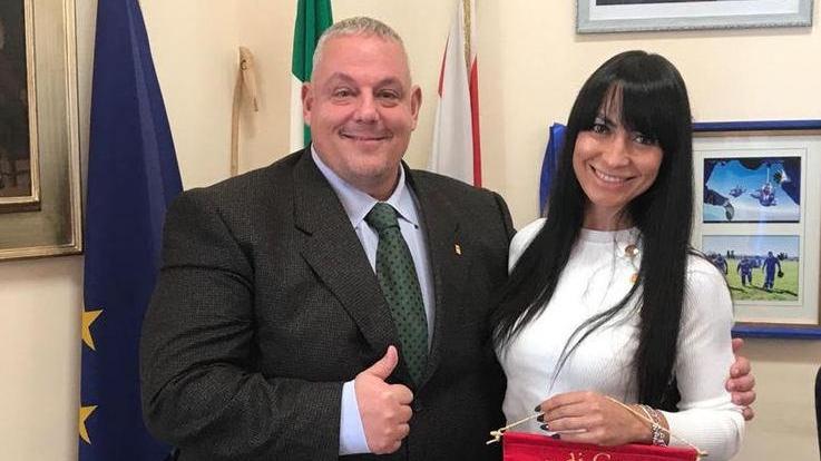 Il sindaco premia la campionessa europea di body building