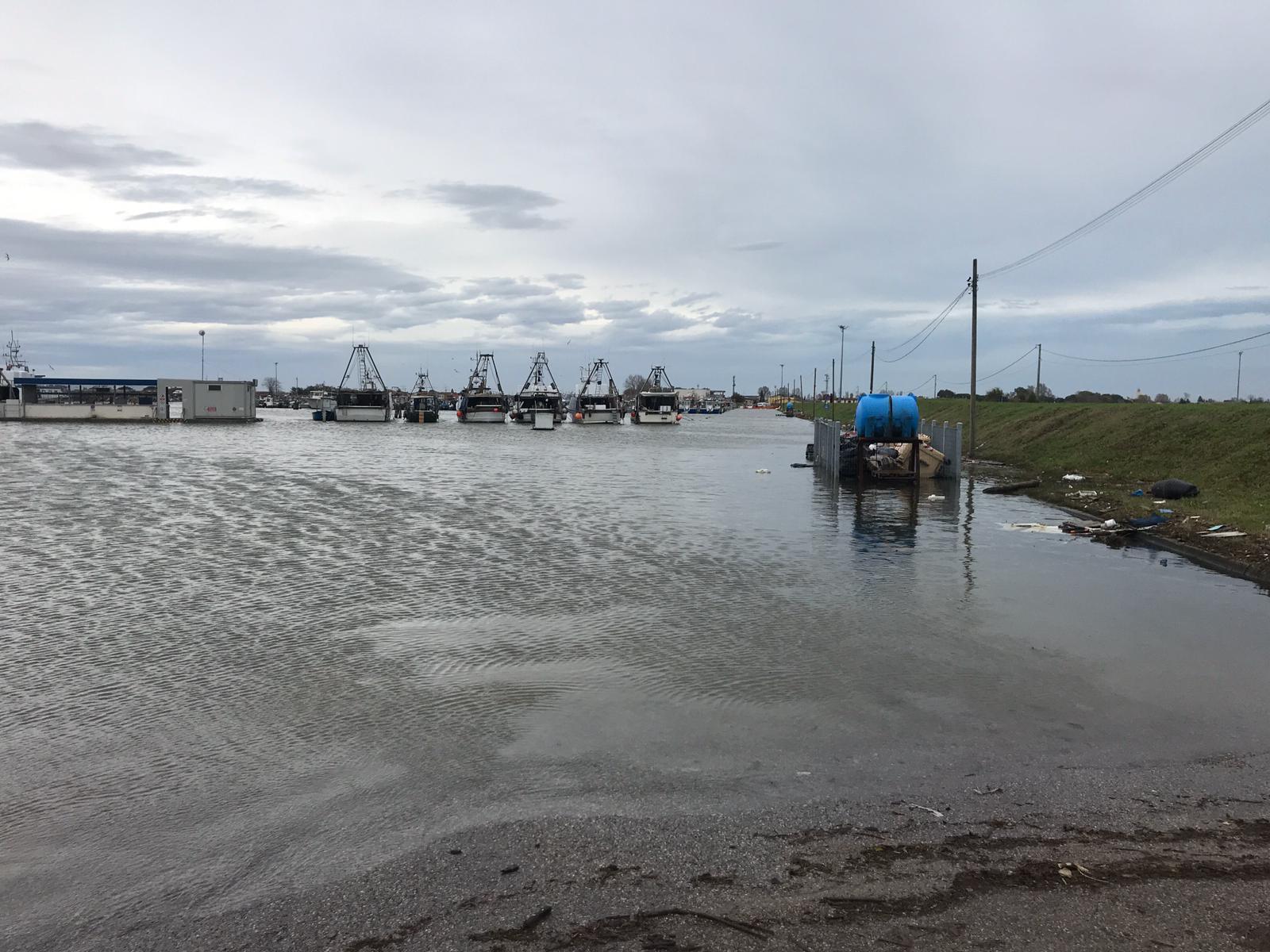 Il porto di Gorino è ancora sott'acqua