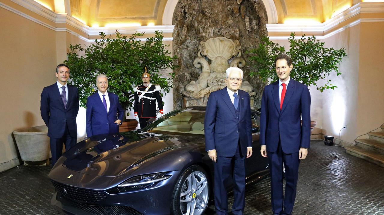 Presentata a Mattarella la Ferrari Roma