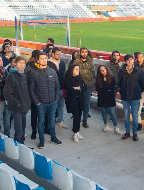Gli studenti di ingegneria in visita al “Mazza”