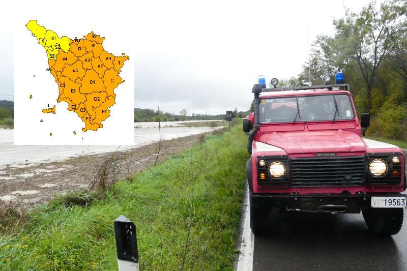 Maltempo in Toscana, nuova allerta "arancione" per temporali e vento