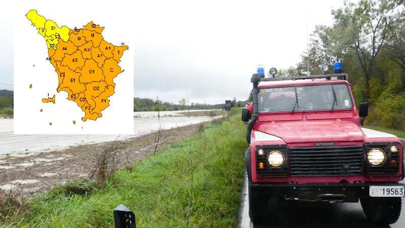 Maltempo in Toscana, nuova allerta "arancione" per temporali e vento