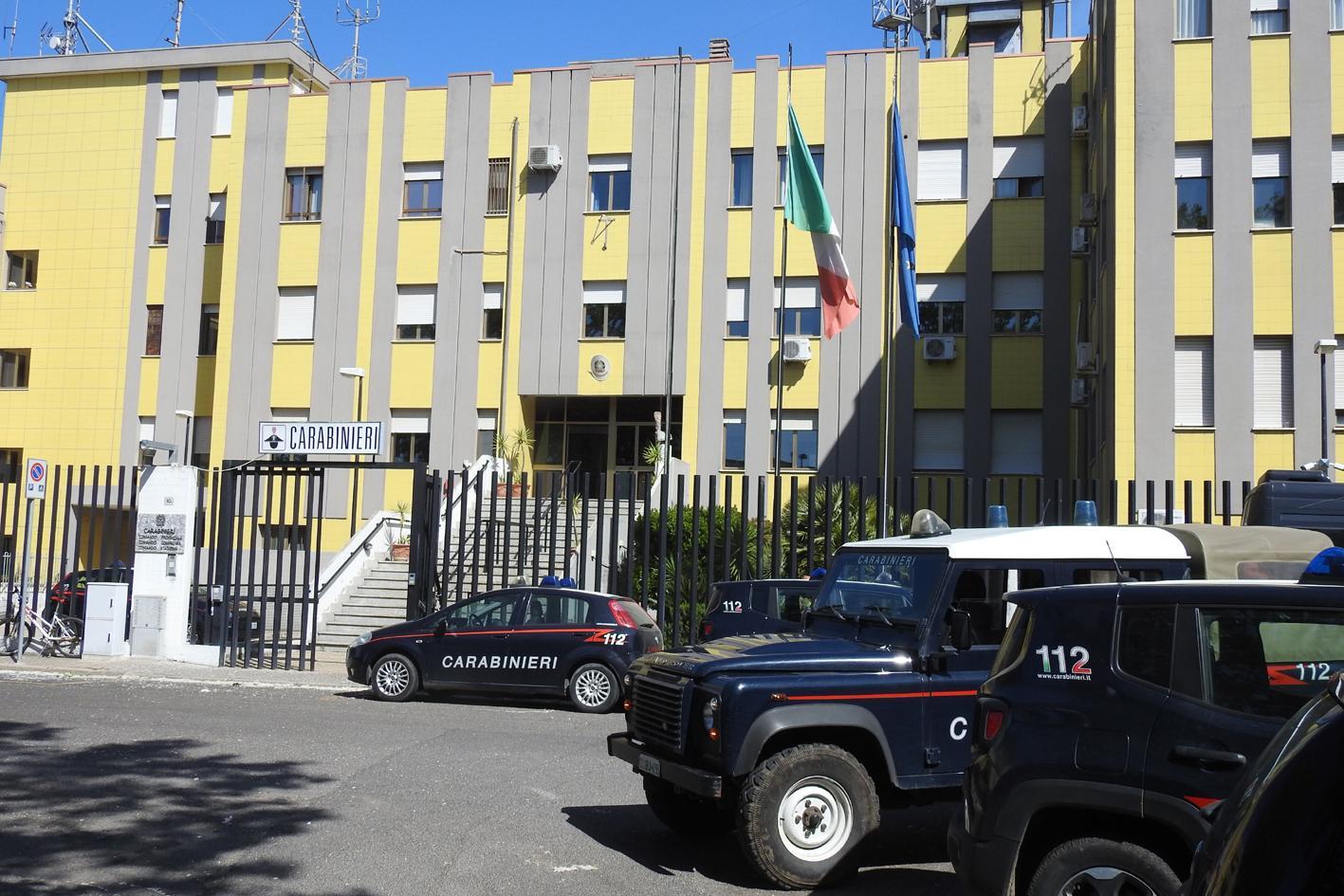 La caserma dei carabinieri di Oristano