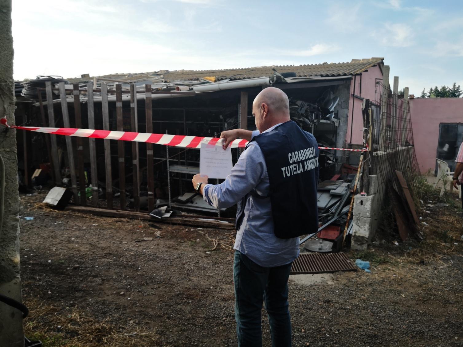 Villasor, sequestrata dal Noe una officina abusiva