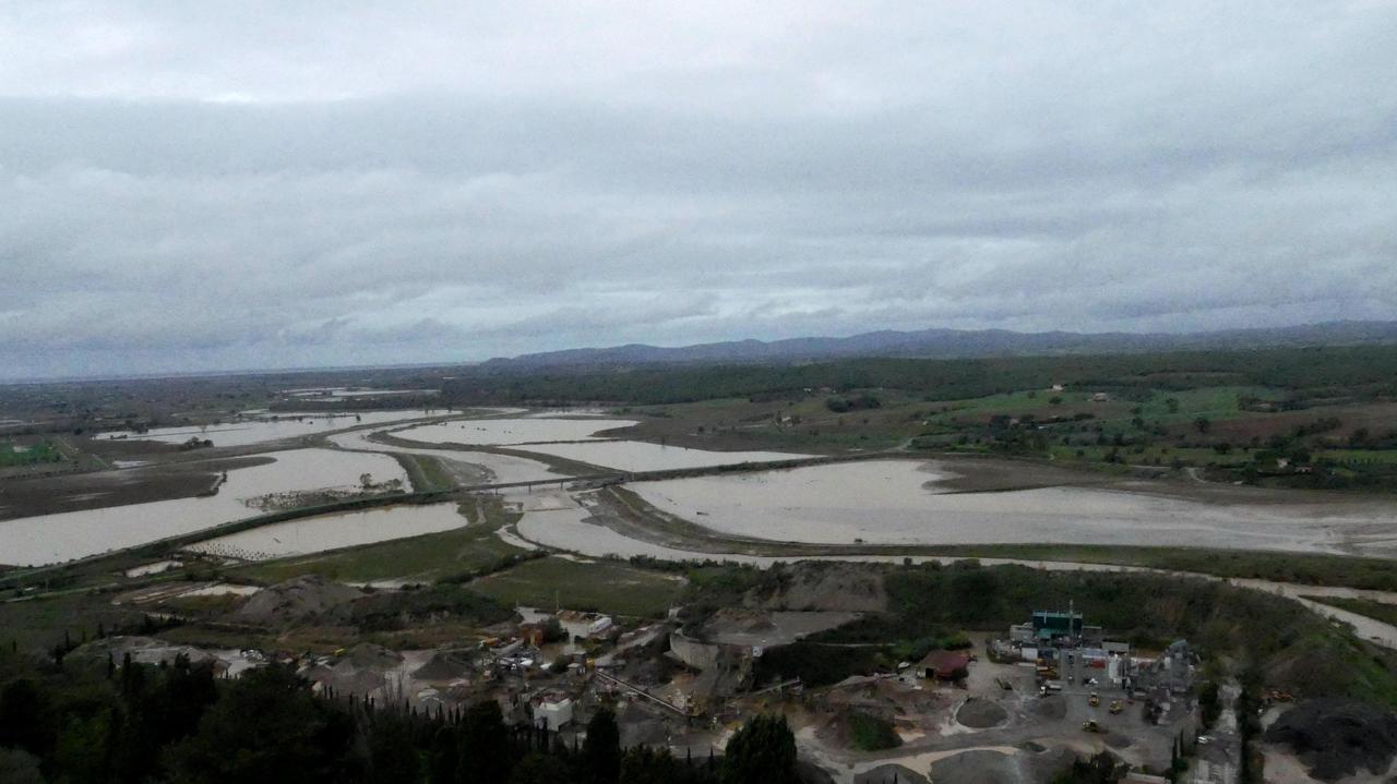 L'Albegna visto dalla torre di Marsiliana (foto Enzo Russo)