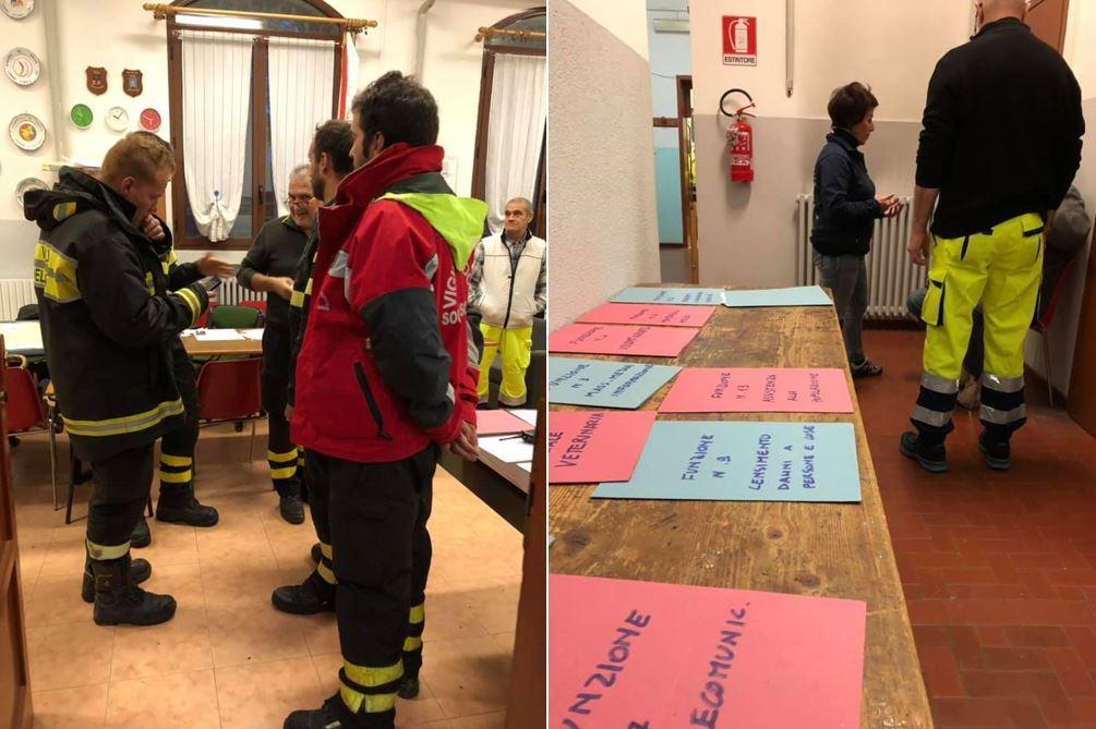 Emergenza maltempo a Budrio, sfollati al palazzetto dello sport