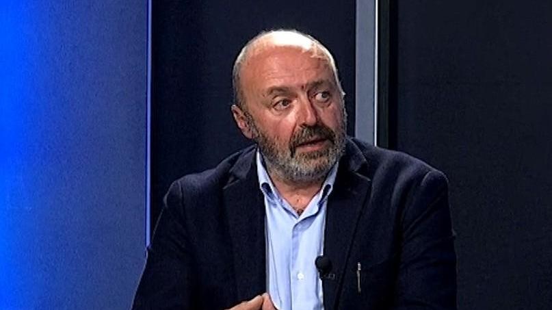 L'ingegnere Massimo Tarsi negli studi di Tv9