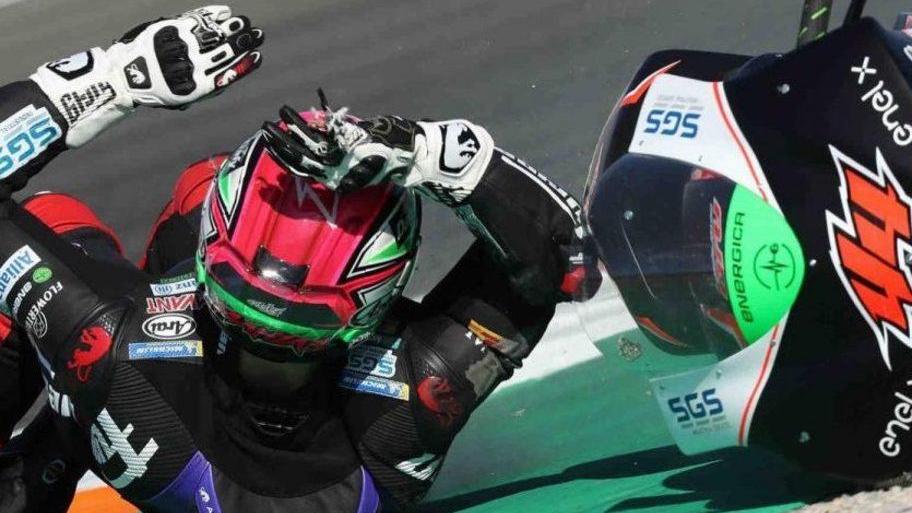 Mahias, brutta caduta sul circuito di Valencia