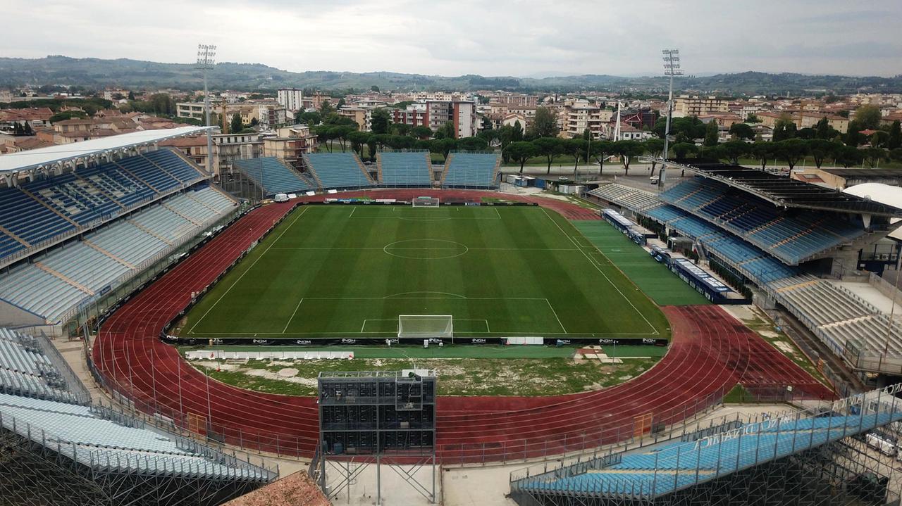 Una veduta dello stadio Castellani a Empoli (Foto Sestini)