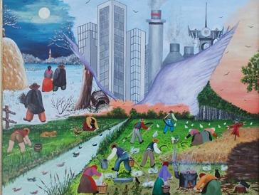 Albinea, l’artista naif Luigi Camellini fra memoria e rischi moderni 