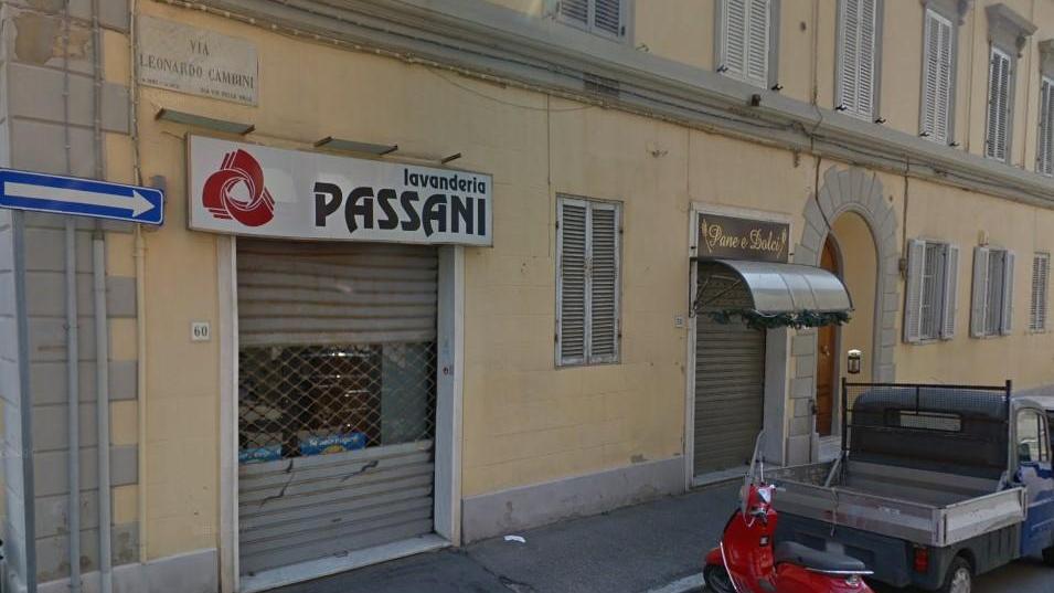 La lavanderia Passani di via Leonardo Cambini