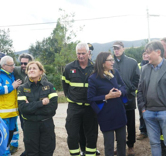 La prefetta ed Enrico Rossi nei luoghi colpiti dal maltempo 