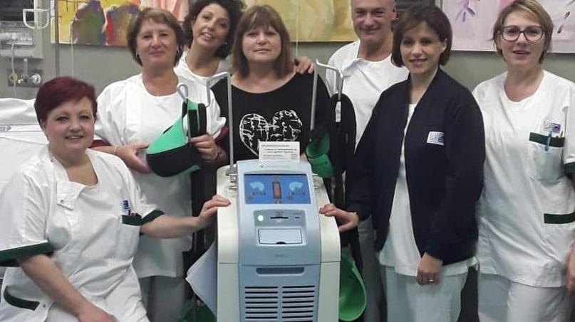 Il personale dell’Oncologia (Foto Franco Silvi)
