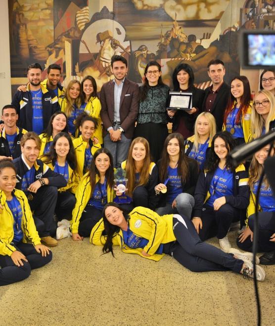 Festeggiati in Comune i campioni del mondo 