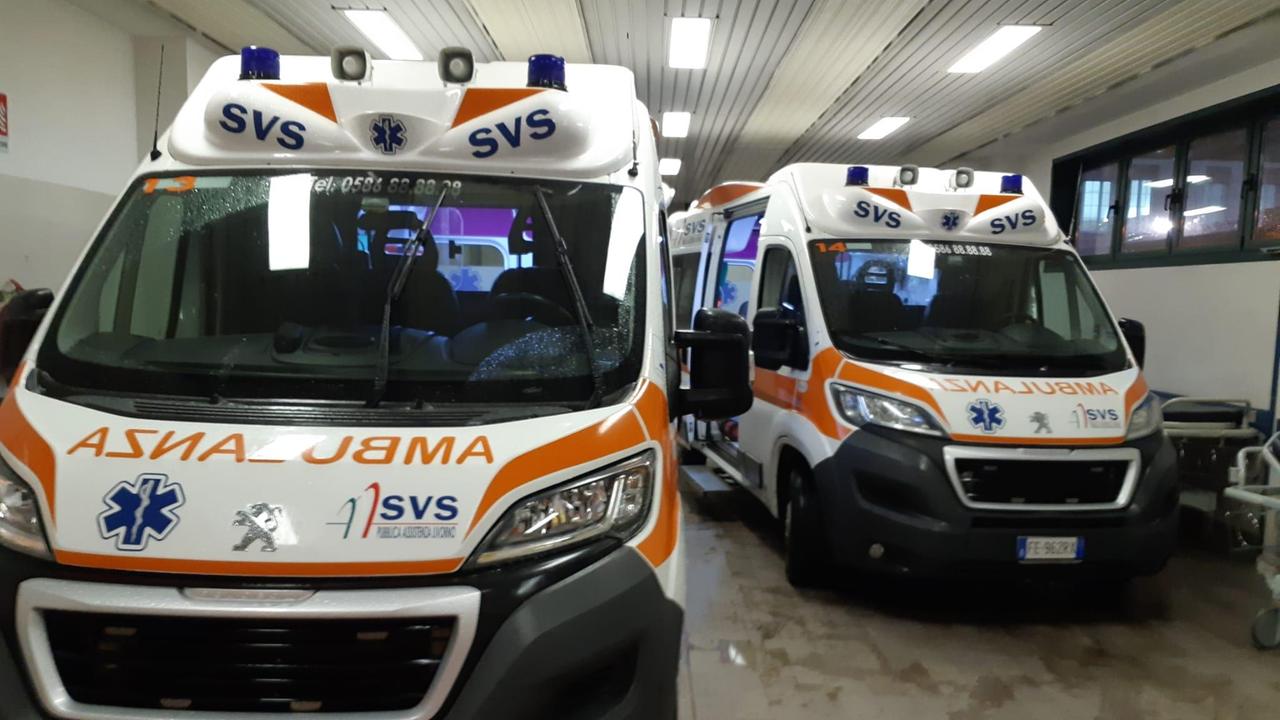 Ambulanze della Svs (foto d'archivio)