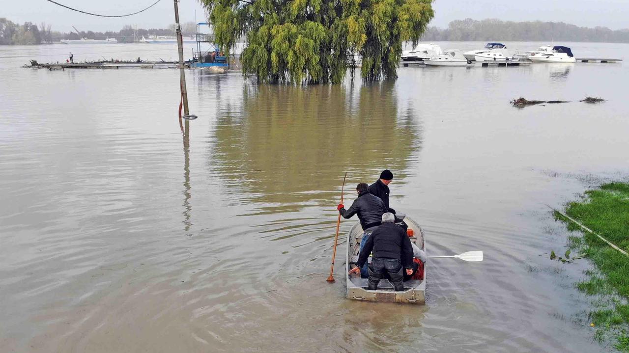 Piena del Po, il sindaco ordina l'evacuazione delle aree golenali