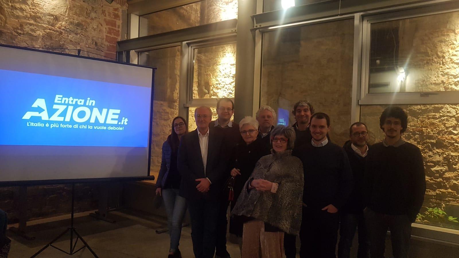 Il primo gruppo di fondatori del comitato di Azione a Prato