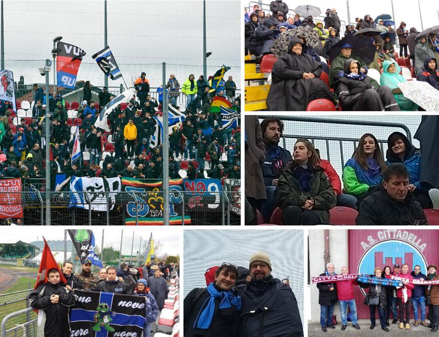 Gli oltre 600 tifosi nerazzurri al Tombolato si sono fatti sentire molto più dei veneti 