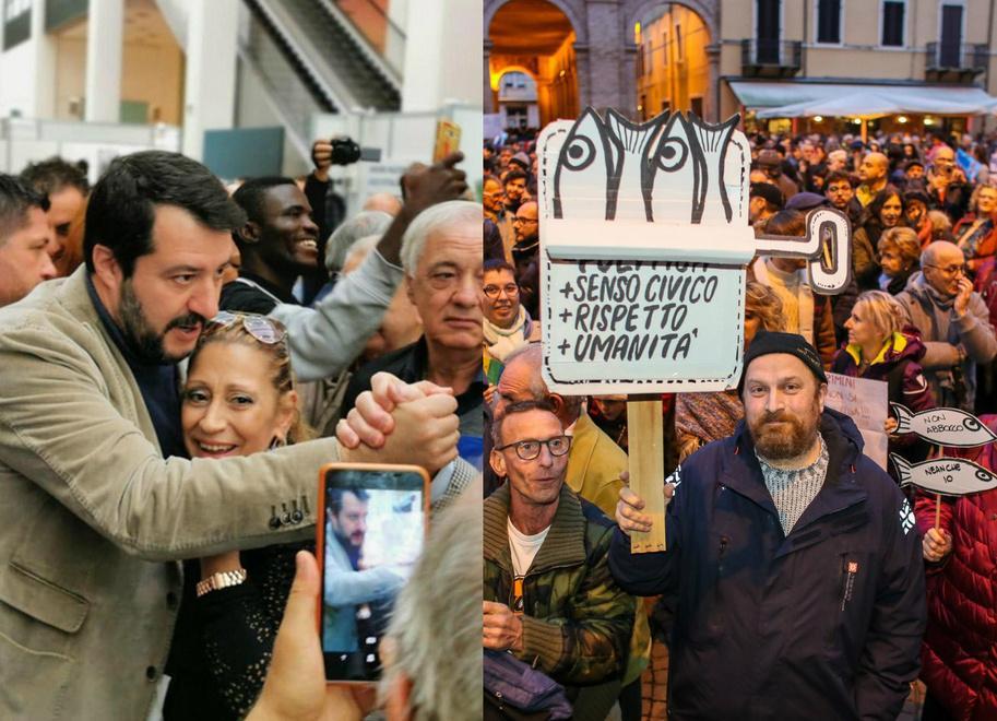 All’Elba la sfida tra Matteo Salvini e le “sardine” 