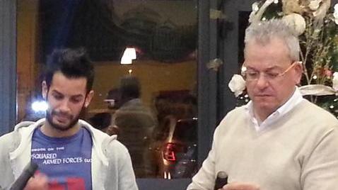 Il brindisi di un Natale del passato per Andrea Caponi e Paolo Boschi: speriamo porti fortuna quest’anno